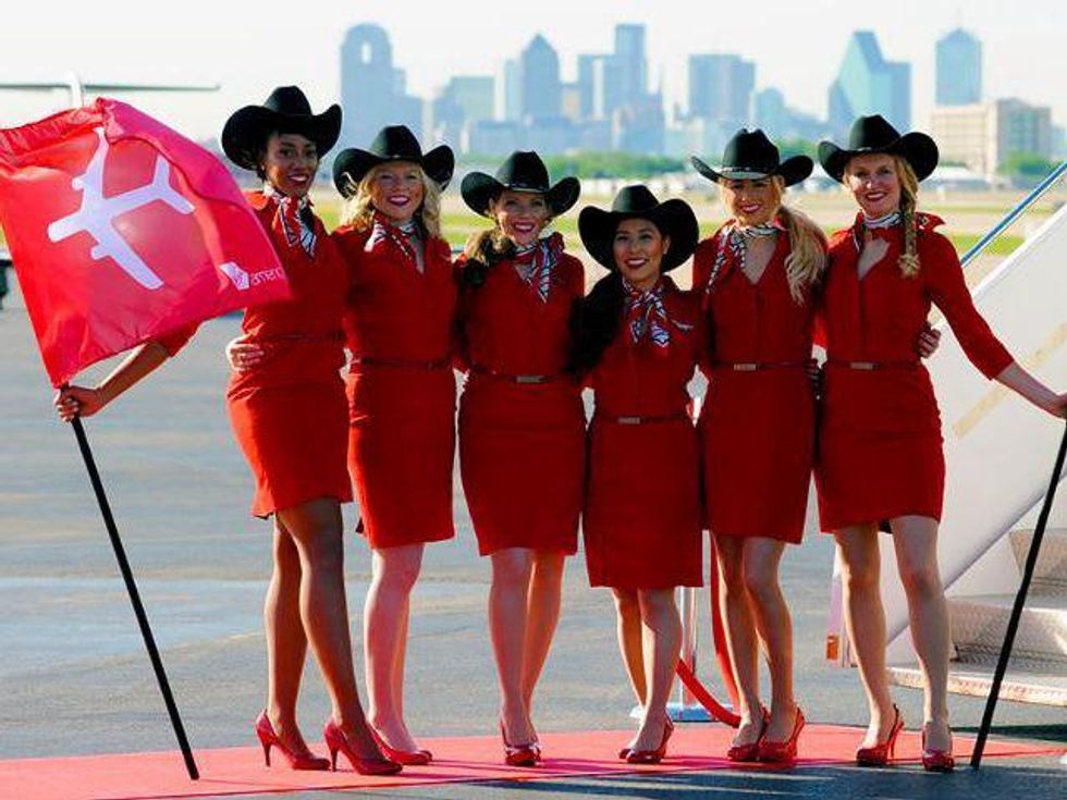 Virgin America flight attendants in Dallas