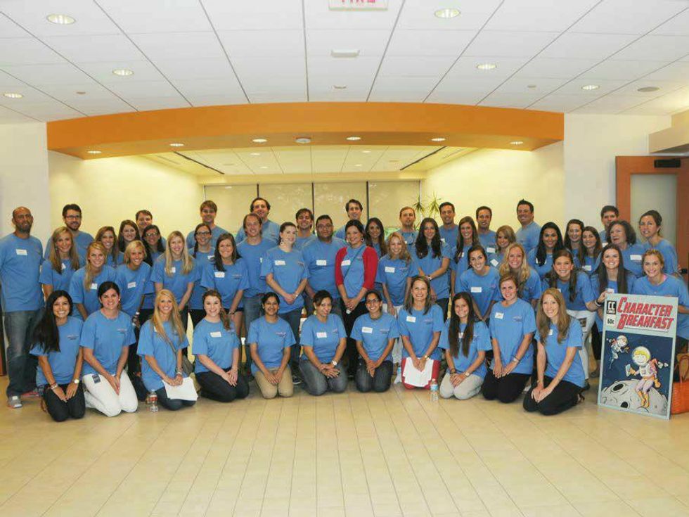 Volunteers at Texas Scottish Rite Hospital for Children' Character Breakfast