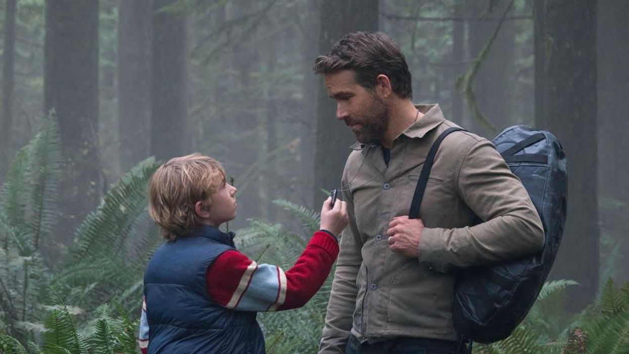 Walker Scobell and Ryan Reynolds in The Adam Project.