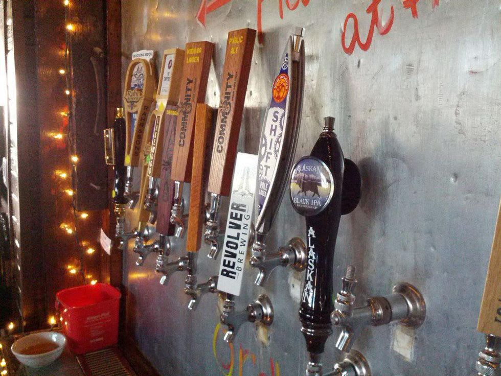 Wall tap at Zio Carlo Magnolia Brew Pub in Fort Worth