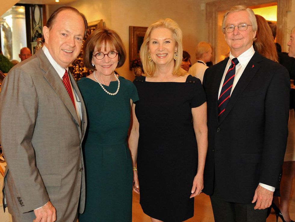 Walter Elcock, Laura Elcock, Peggy Sewell, Carl Sewell, Art Ball Patron Party