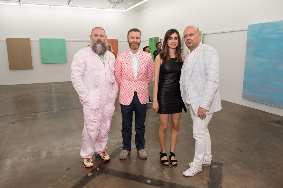Walter Van Beirendonck, Dirk Van Saene, Claudia Doroshenko, Peter Doroshenko at Dan Rees Opening Reception