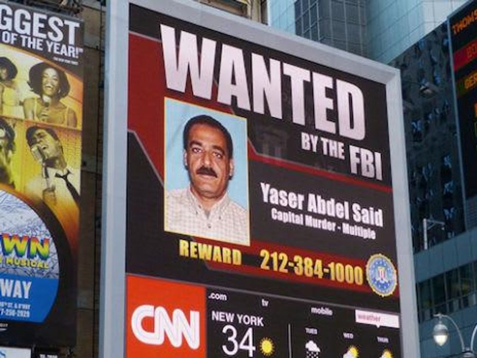 Wanted poster for Yaser Said