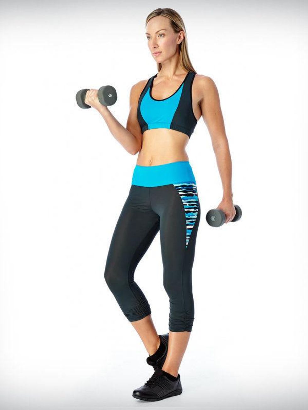 Warrior Elements, Water Crossback Bra, Inset Leggings