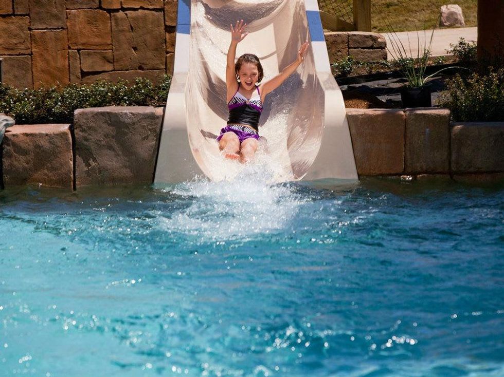 Water slide at Gaylord Texan Resort in Grapevine