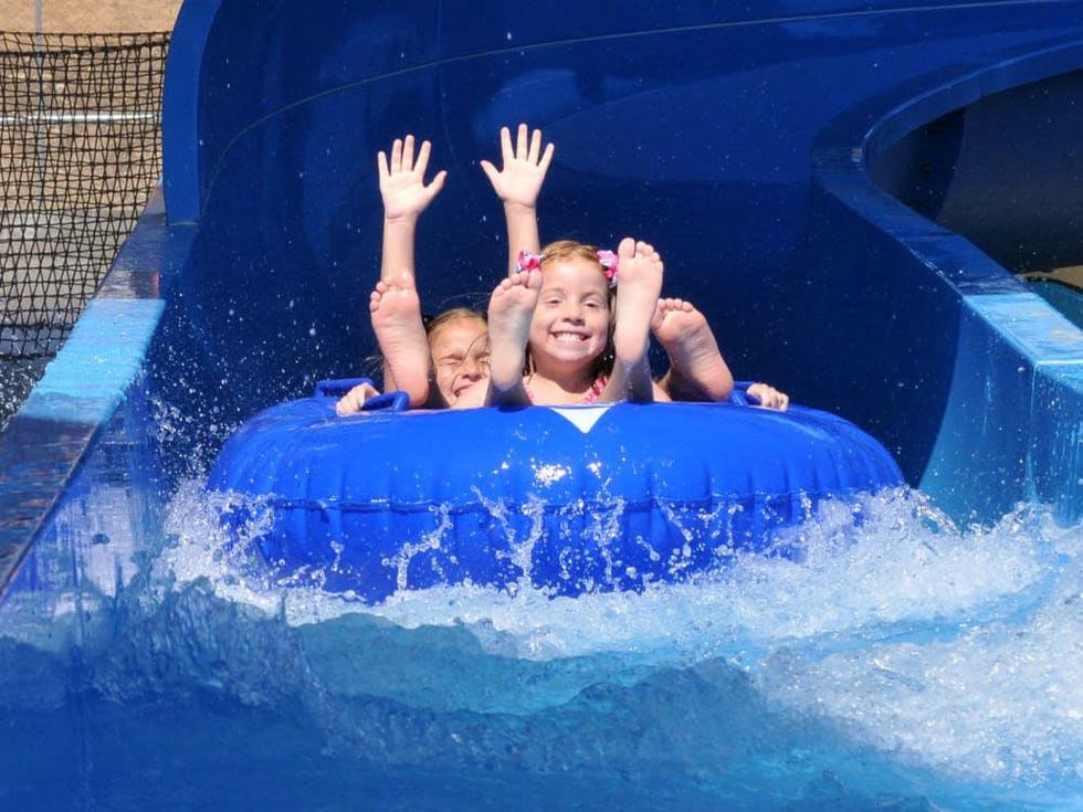 Water slide at Hawaiian Falls