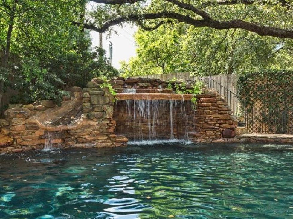 Waterfall at 4 Green Lane in Austin