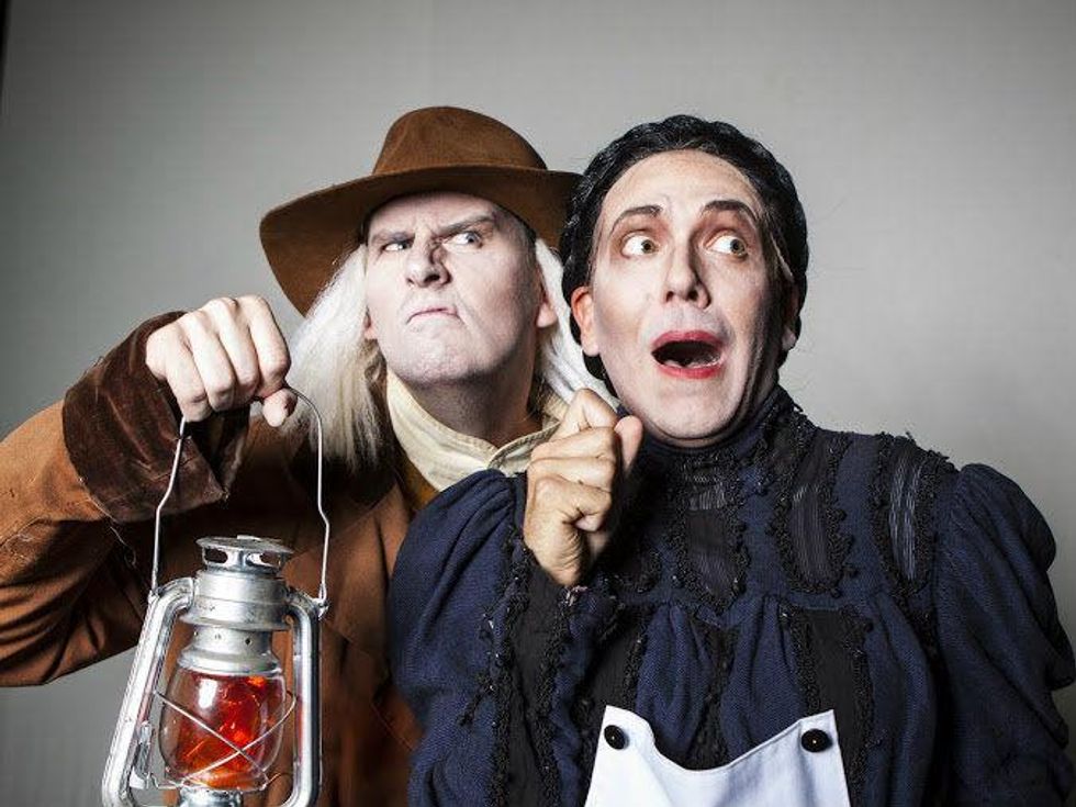 WaterTower Theatre embraced farce and cross-dressing with "The Mystery of Irma Vep."