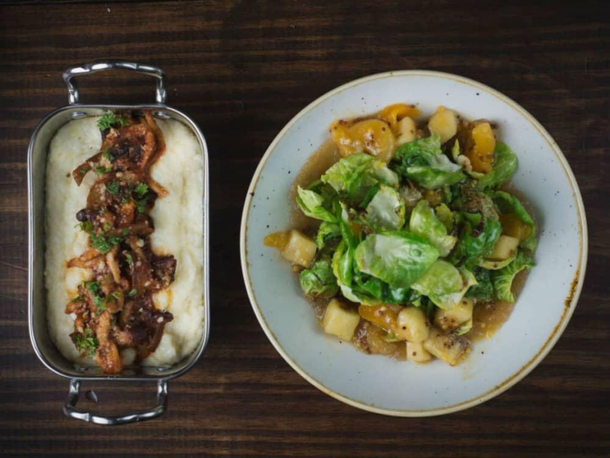 Wayward Sons, grits and Brussels sprouts