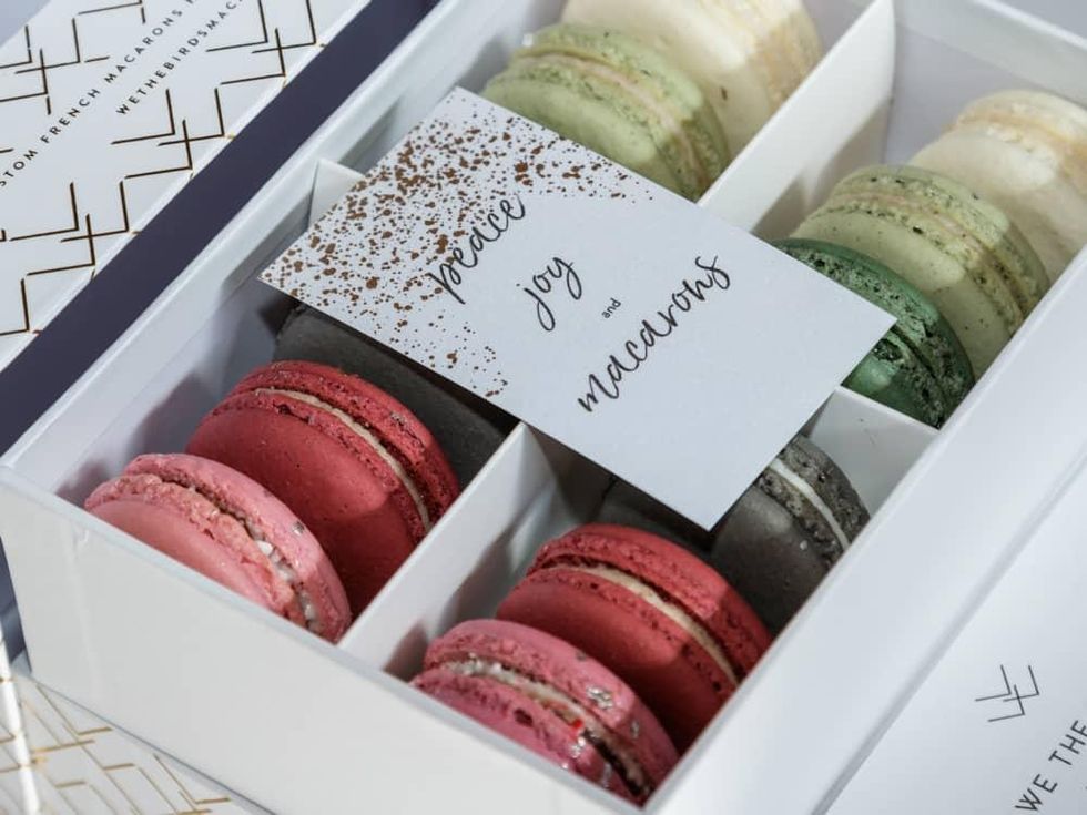We the Birds, macarons, 2017 Dallas CultureMap Holiday Pop-up