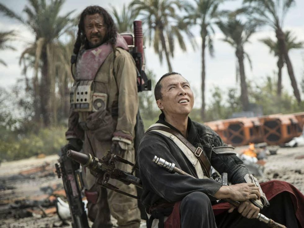 Wen Jiang and Donnie Yen in Rogue One: A Star Wars Story