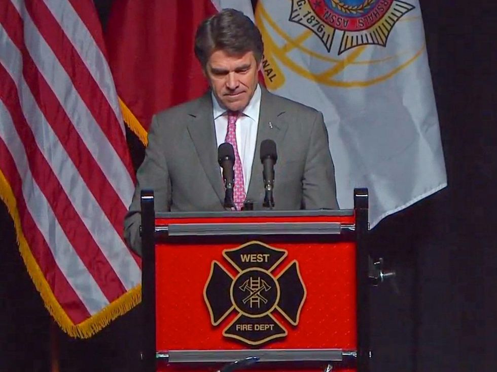 West, Texas, memorial service April 2013 Rick Perry