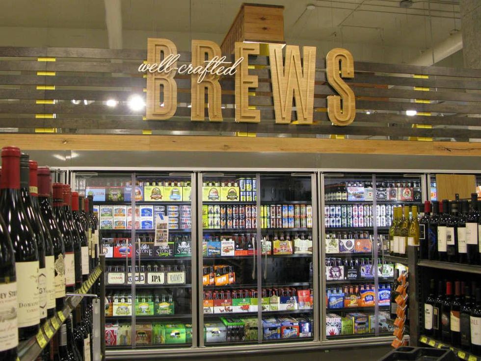 Whole Foods beer case