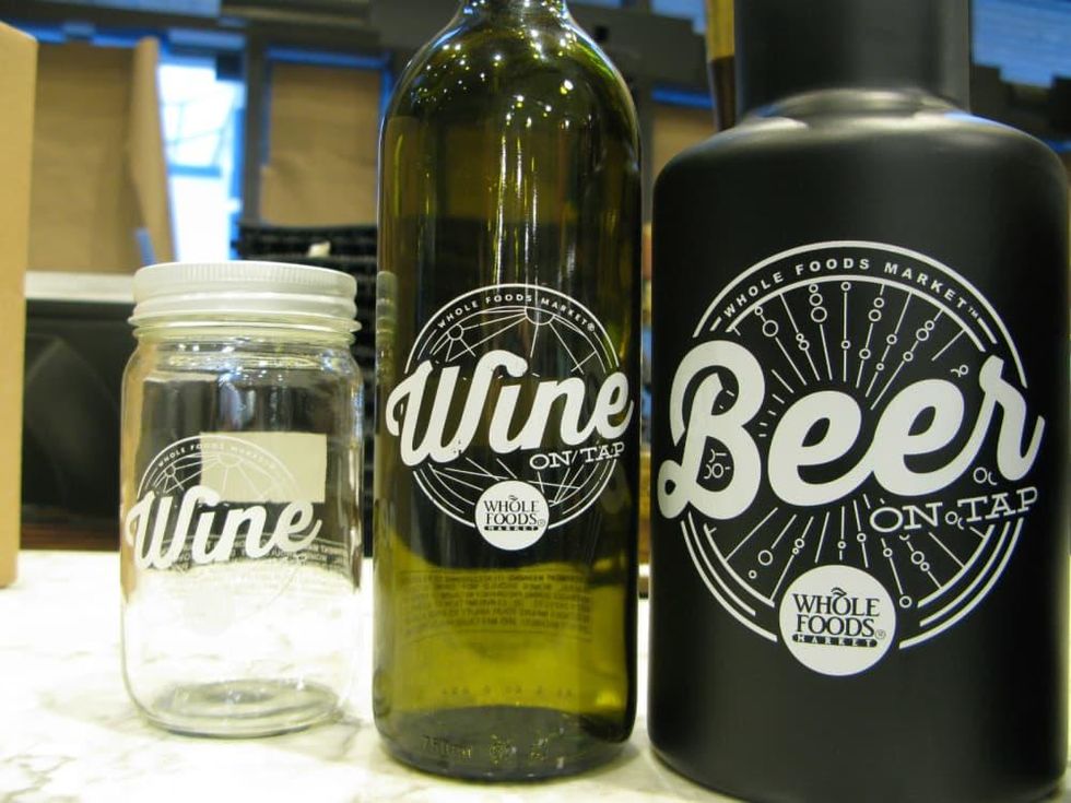 Whole Foods, bottles