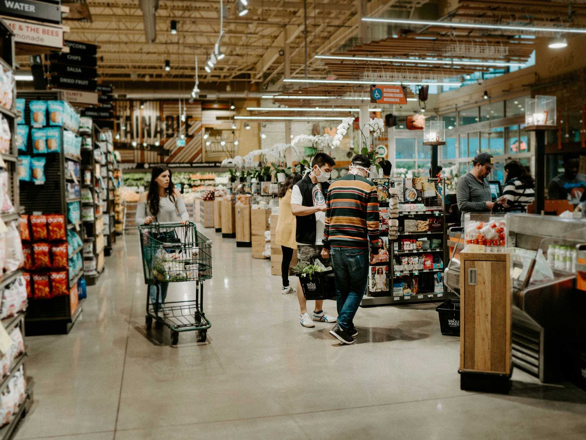 Whole Foods Market grocery shopping