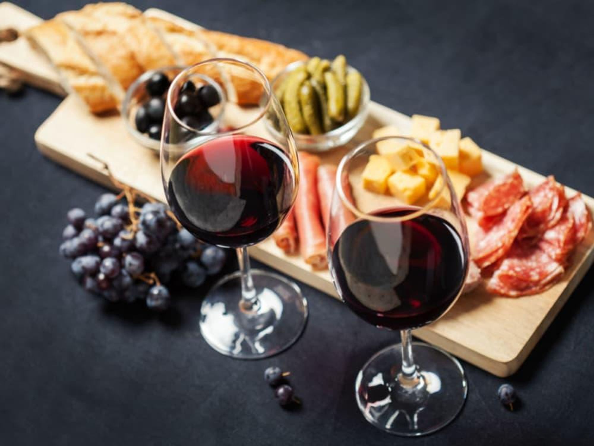 Wine, charcuterie