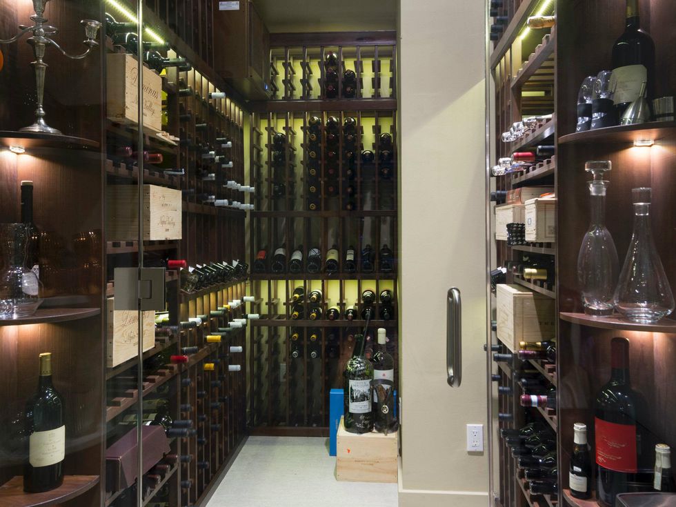 Wine room at 4143 Buena Vista E in Dallas