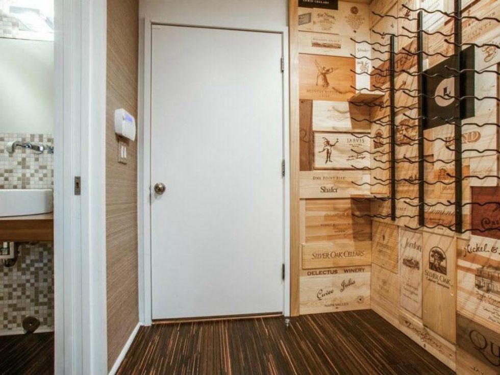 Wine room at 4321 Travis St. in Dallas