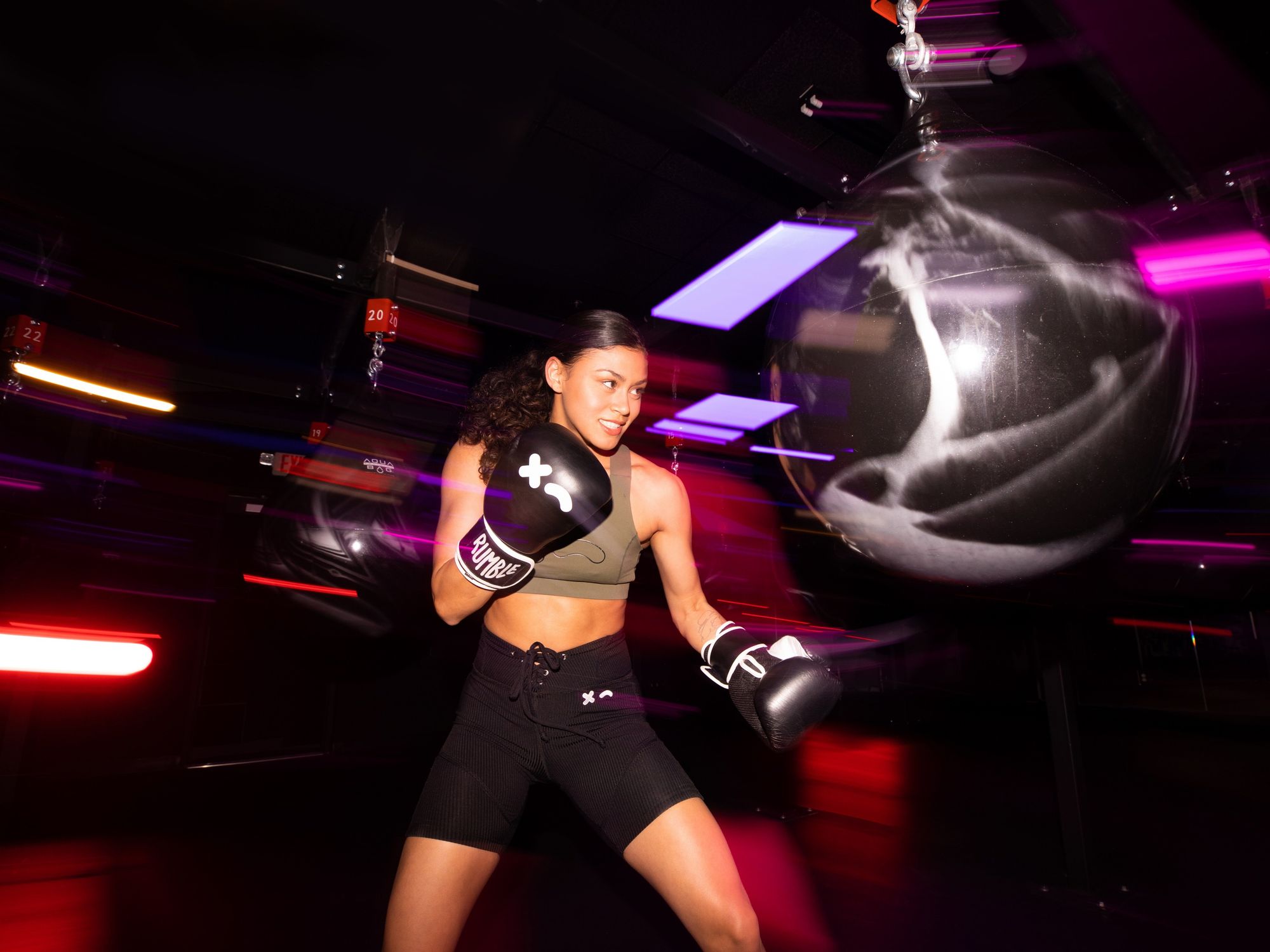 Woman at Rumble Boxing