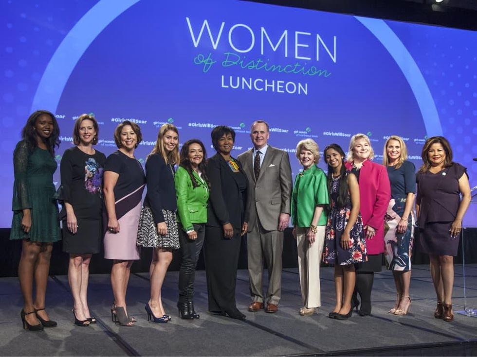 Women of Distinction Luncheon - Brynna Boyd, Laura Downing, Jennifer Bartowski, Emma Rose Shore, Nina Vaca, Dr. Mae Jemison, Todd Williams, Sara Martineau, Shelly Goel, Kit Addleman, Clarice Tinsley