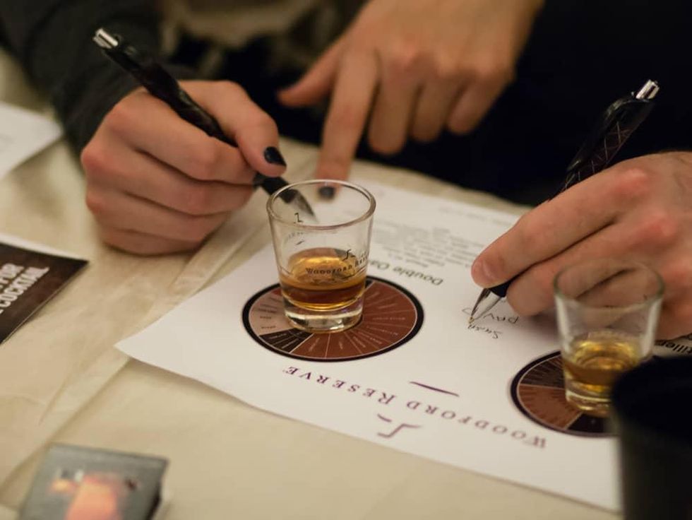 Woodford Reserve whiskey tasting