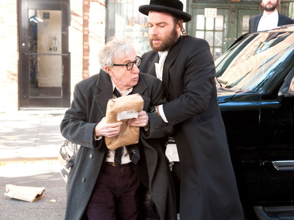 Woody Allen and Liev Schreiber in Fading Gigolo