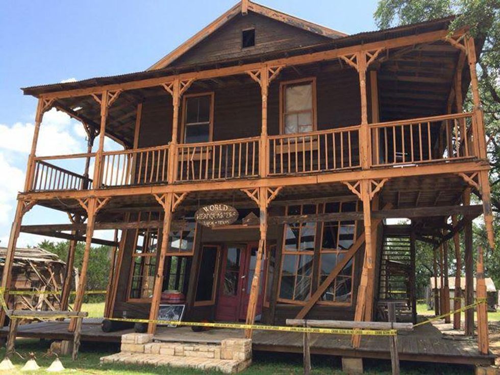 World Headquarters of Willie Nelson ranch Luck, Tx storm damage