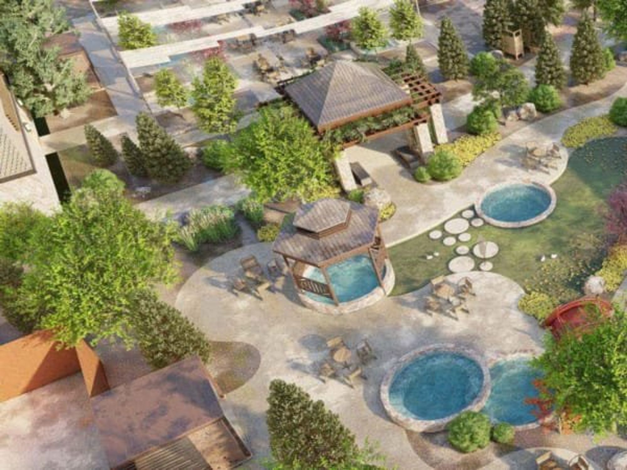 Country's largest hot springs pool complex coming to Grandscape in The  Colony - CultureMap Dallas