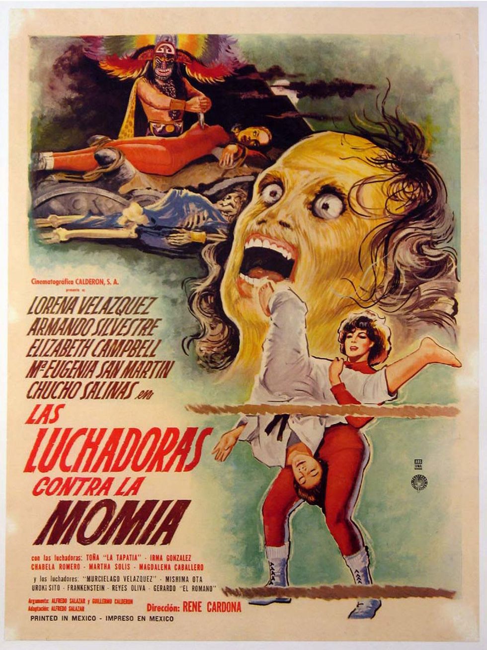 Wrestling Women vs. The Aztec Mummy movie poster Cinco de Mayo movies