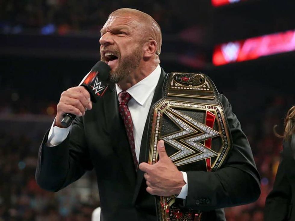 WWE heavyweight champion Triple H