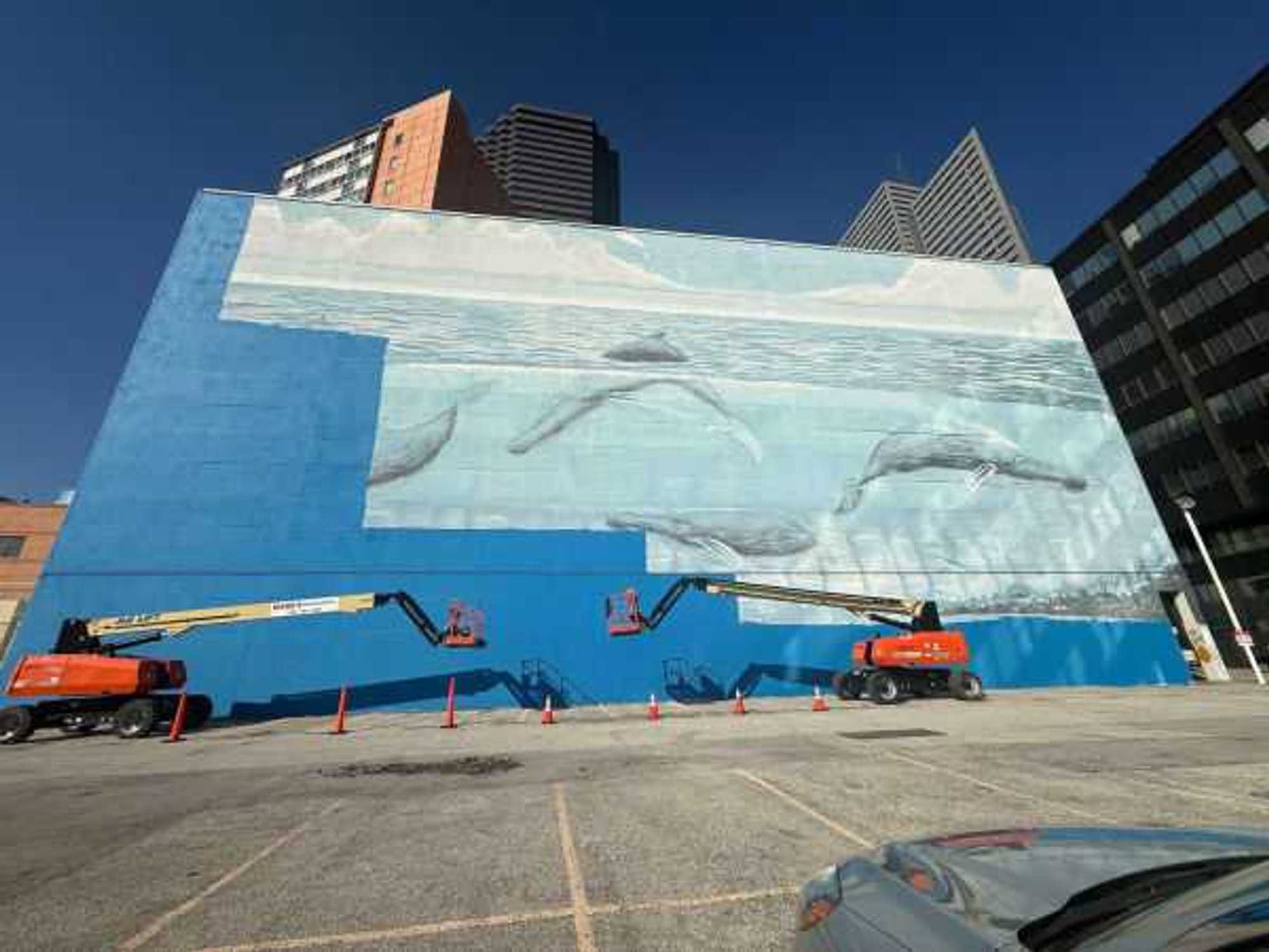 Wyland Whaling Wall