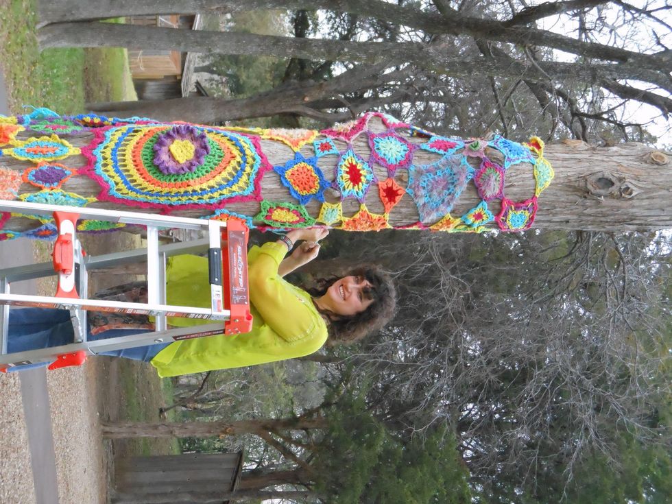 Yarn Bombing Dallas Heritage Village