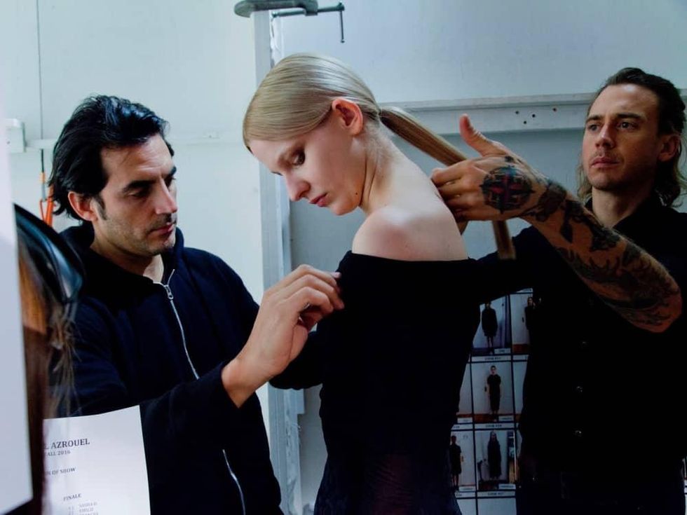 Yigal Azrouel backstage fall 2016 collection