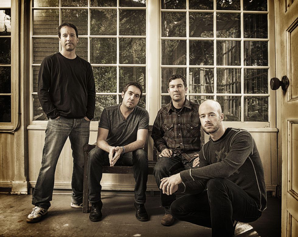 Yonder Mountain String Band (from left): Adam Aijala, Jeff Austin, Dave Johnston, and Ben Kaufman