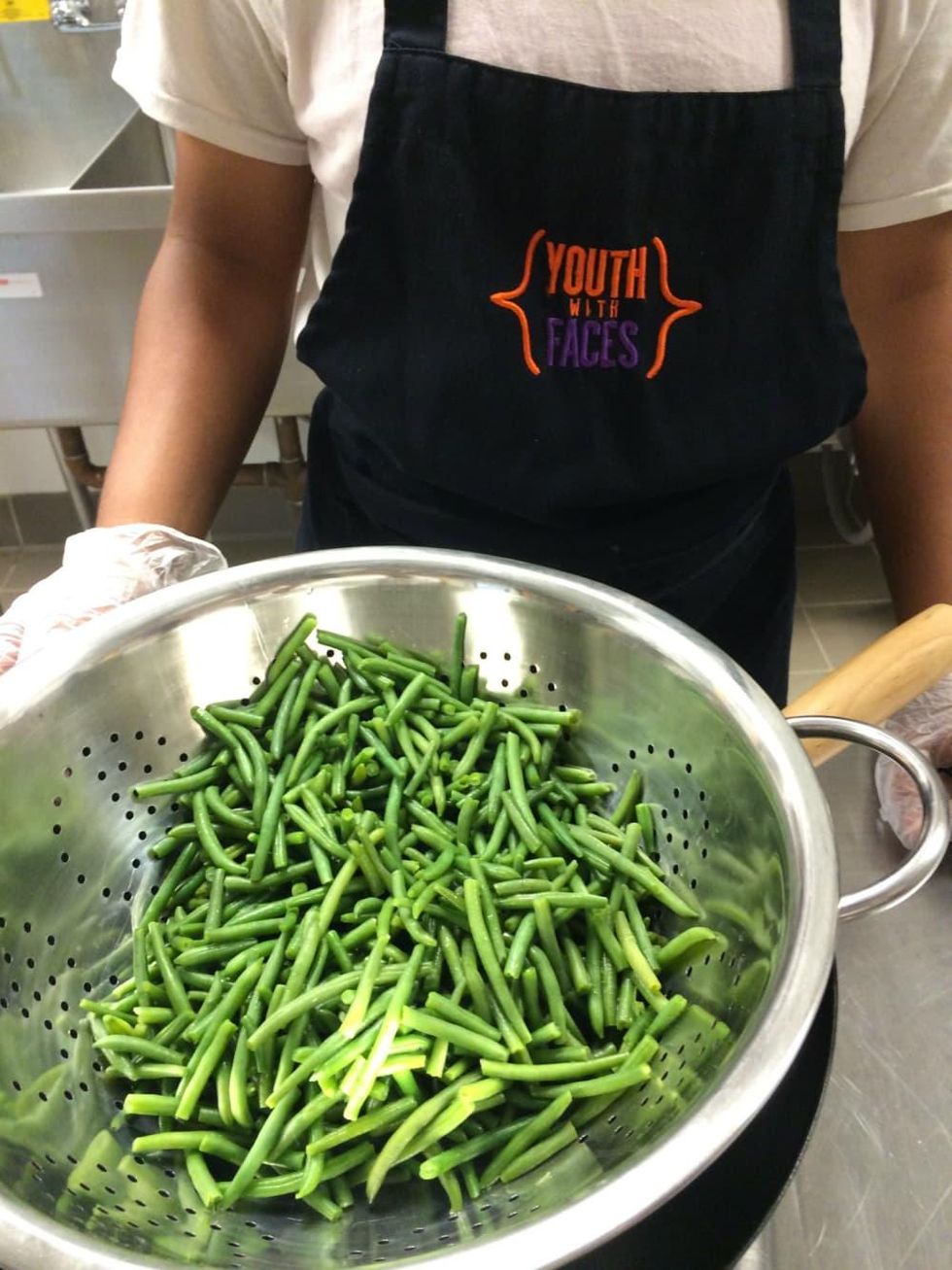 Youth in the culinary program learn how to cook and prepare healthy foods